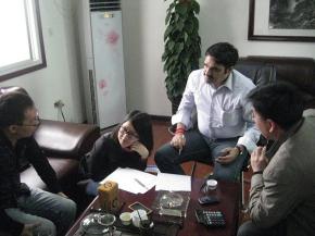 印度客戶來廠洽談價格，包裝，發(fā)貨，供應能力